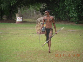 113 83d. Tjapukai Aboriginal Cultural Park - spear throwing