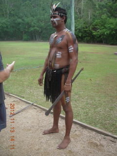 118 83d. Tjapukai Aboriginal Cultural Park - spear throwing