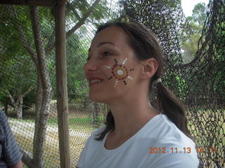 120 83d. Tjapukai Aboriginal Cultural Park - painted face