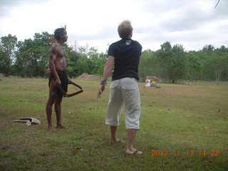 Tjapukai Aboriginal Cultural Park - boomerang throwing