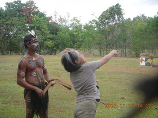 Tjapukai Aboriginal Cultural Park - boomerang throwing