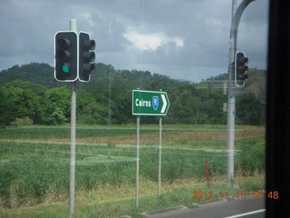 Sun bus ride back to Cairns