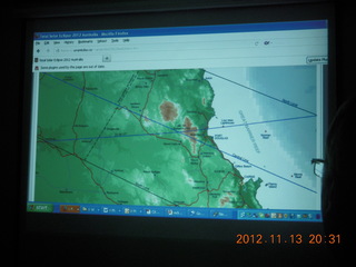 188 83d. Astro Trails presentation about eclipse - map