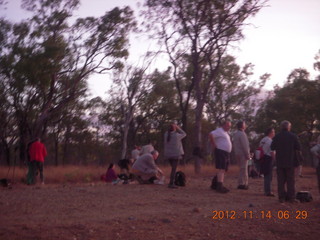 Adam running before eclipse, photo by Jeremy C