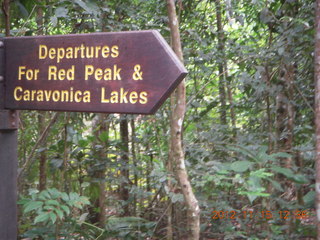 208 83f. rain forest tour - Skyrail stop 1 sign