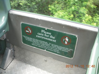 215 83f. rain forest tour - Skyrail sign