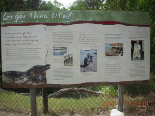 355 83f. Hartley's Crocodile Adventures sign