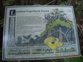 Cairns, Australia run - Cairns Botanical Garden - boardwalk sign