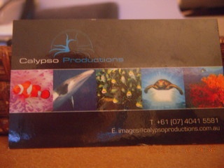 Cairns, Australia - Calypso store card