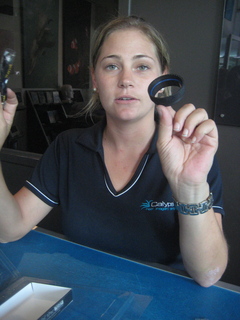 118 83h. Jeremy C photo - Cairns, Australia, woman in Calypso store