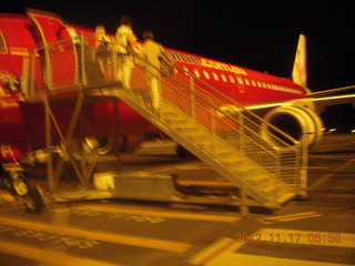 150 83h. boarding Virgin Australia flight in Cairns