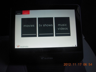 165 83h. video player on Virgin Australia flight from Cairns to Sydney