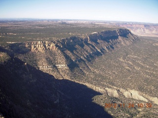 aerial - flight to Monument Valley