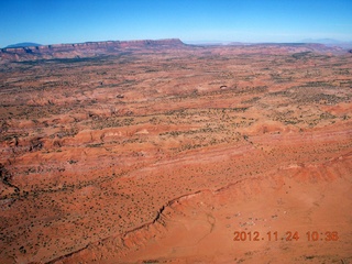 aerial - flight to Monument Valley