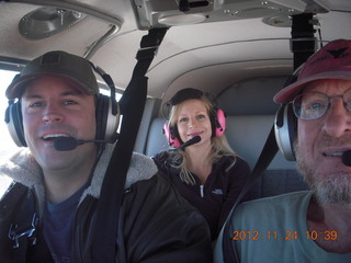 aerial - flight to Monument Valley