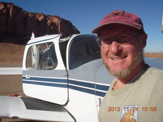 aerial - flight to Monument Valley