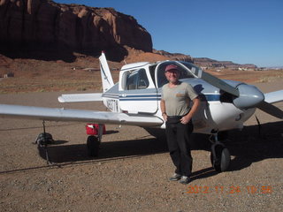 aerial - flight to Monument Valley