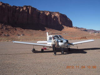 aerial - flight to Monument Valley