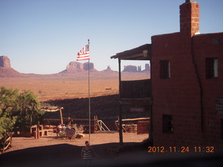 aerial - flight to Monument Valley