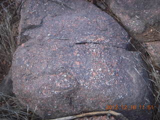 Bouquet Ranch - hike - cool rock formation up front - our goal