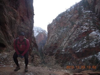 1907 84p. Zion National Park - Angels Landing hike - Adam