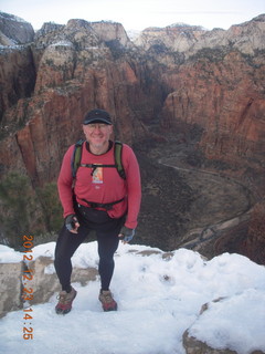 1915 84p. Zion National Park - Angels Landing hike - Adam on top