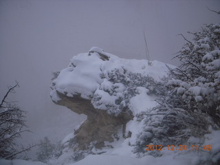 192 84q. Zion National Park - cloudy, foggy Observation Point hike