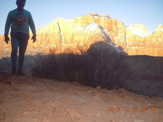 1965 84r. Zion National Park - Watchman hike - Adam (tripod)