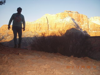 1966 84r. Zion National Park - Watchman hike - Adam (tripod)