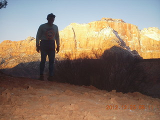 1968 84r. Zion National Park - Watchman hike - Adam (tripod)