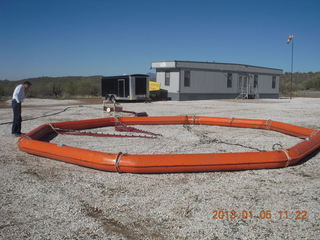 Superior Airport - orange ring-thing that hangs from helicopter