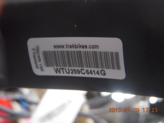 new Trek Verve serial number