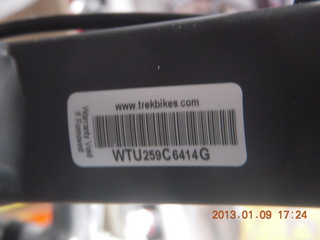 new Trek Verve serial number