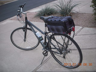 new Trek Verve bicycle (without toe clips)