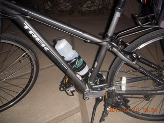 new Trek Verve bicycle with toe clips