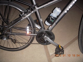 new Trek Verve bicycle with toe clips