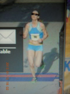 Zion National Park - cloudy, foggy Observation Point hike - rain pitted snow