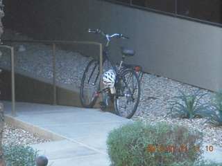 my new bike in courtyard