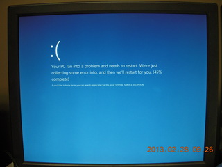 Windows 8 crash at work