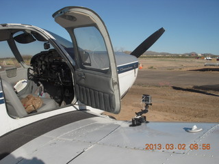 Zion National Park - Angels Landing hike - Adam showing off crampons