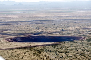 Yaseen's pictures - aerial - big pit mine near Casa Grande