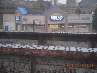Rite-Aid seen from the train in Philadelphia