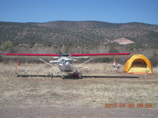 Double Circle Ranch at Eagle Creek - airplane and tent