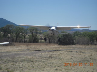 Double Circle Ranch at Eagle Creek - landing airplane
