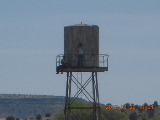 Double Circle Ranch at Eagle Creek - group photographer on water tower