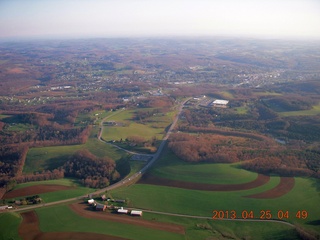 aerial - Punxsutawny, Pennsylvania, home of Gobbler's Knob