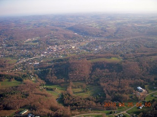 aerial - Punxsutawny, Pennsylvania, home of Gobbler's Knob