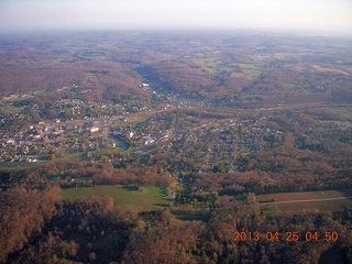 aerial - Punxsutawny, Pennsylvania, home of Gobbler's Knob