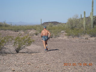 102 89k. Adam running at Windmill (back)
