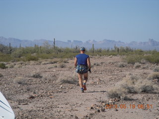 108 89k. Adam running at Windmill (back)